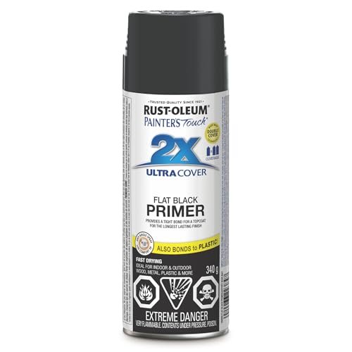 Rust-Oleum - Rust-Oleum 268069 Painter's Touch 2X Flat Black Primer 340G 12oz.