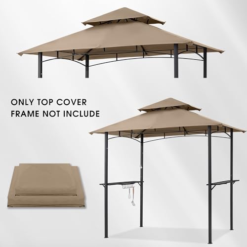 Image of MASTERCANOPY Replacement Canopy top for Grill Gazebo L-GG001PST-F, Beige