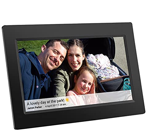 10 Zoll Digitaler Bilderrahmen Mit WLAN & Touchscreen - HD IPS Display Für Fotos & Videos