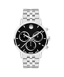 Movado Museum Classic Men's Watch - Swiss Quartz Chronograph Movement, Stainless Steel Link Bracelet - 3 ATM Water Resistance - Classic, Luxury Fashion Timepiece for Him - 42mm