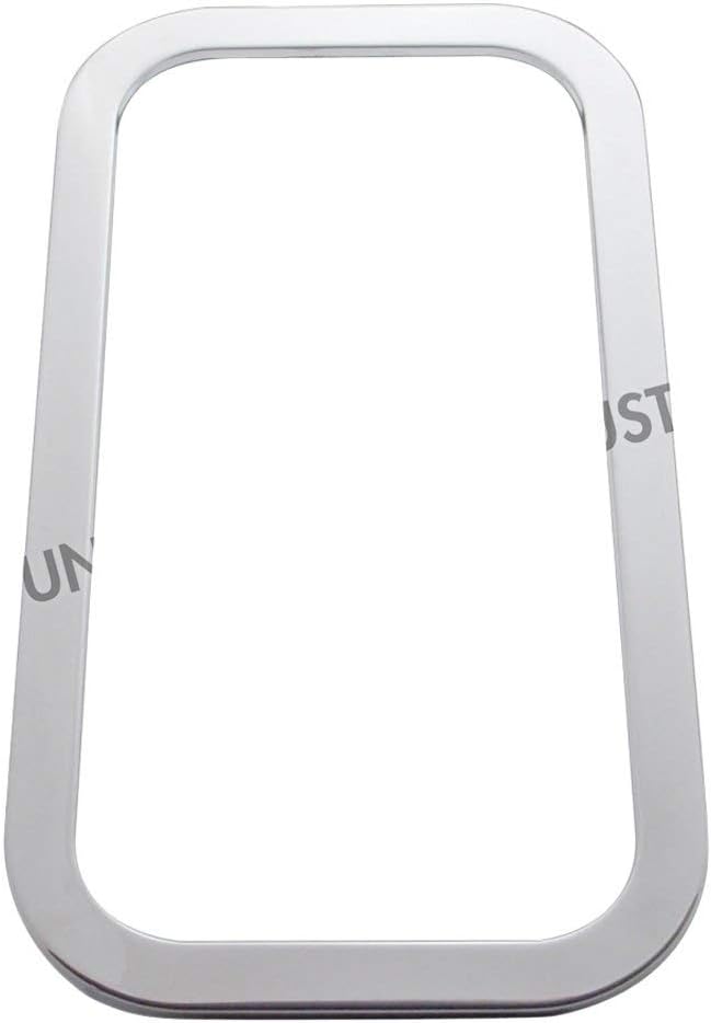 United Pacific 21741B Window Trim, Stainless Steel, Exterior View, for 2005+ Peterbilt