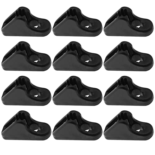 Create idea 20Pcs Rope Tensioner Replacement Wind Rope Buckle Plastic Cord Adjuster Anti-Slip Adjustable Tool for Outdoor Activities Black 5mm