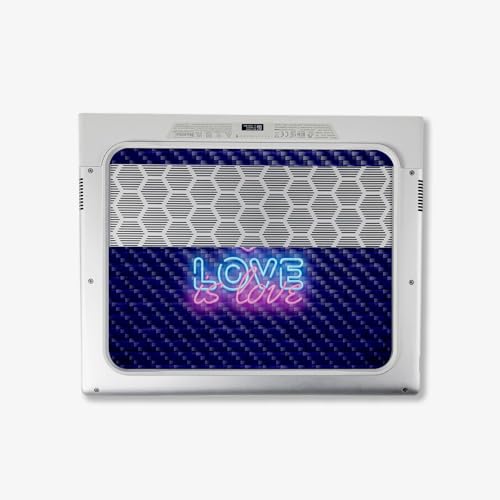 Image of MightySkins Carbon Fiber Skin Compatible with Alienware X14 R2 (2023) Full Wrap Kit - Love is Love | Protective, Durable Textured Carbon Fiber Finish | Easy to Apply & Change Styles | Made in The USA