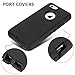MAXCURY for iPhone 6s Plus Case, iPhone 6 Plus Case 5.5 Inch, Heavy Duty Shockproof Full Body Protection Cover Built-in Screen Protector for Men & Women - Black
