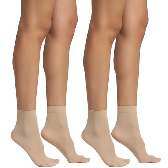 SMART VILLA TRADERS Women's & Girls Socks Pairs Ultra-Thin Nylon Summer Skin Premium Sun Protection Ankle Thumb Socks/Toe Socks for Women & Girl's Pack of 1 4