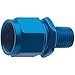 Fragola Aluminum Straight Female A-N Swivel x MPT Adapter, -10 A-N x 1/2" MPT - Blue