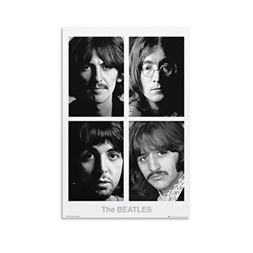 Poster vintage The Beatles sur toile – Décoration murale rétro pour la maison, la chambre à coucher, le salon – 60 x 90… - Les Beatles, Paul McCartney, John Lennon, RIngo Starr, George Harrison Poster vintage The Beatles sur toile - Décoration murale rétro pour la maison, la chambre à coucher, le salon - 60 x 90…