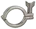 Dixon 13MHHM500SN 304SS Single Pin Heavy Duty Clamp with Serrated Wing Nut, 5" ID