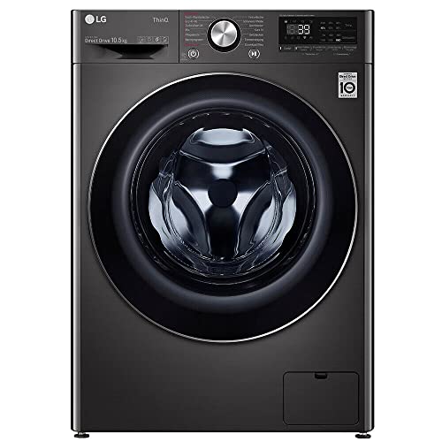 LG F6WV710P2S Waschmaschine (10,5 kg, Energieklasse A, 1.600 U/Min.) mit AI DD (AI Wash), TurboWash 360°, Steam und AquaLock, Schwarz