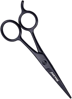 FOMIYES 1Pc Preto Tesoura Nariz Tesoura De Cabelo Aço Inoxidável Nariz Aparador De Pêlos Vibrissa Tesoura Sobrancelha Tesoura Barba Sobrancelha Aparador