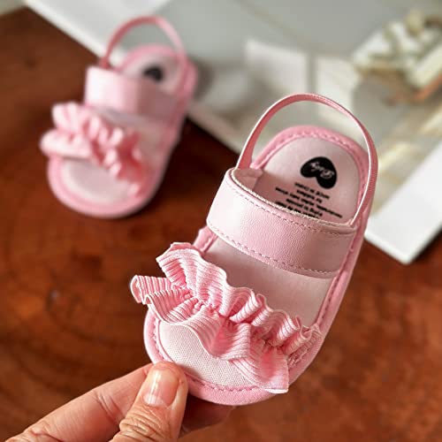 Image of Infant Baby Boys Girls Summer Sandals Party Wedding Dress Flats Shoes Newborn Crib Shoes First Walkers Prewalkers 0-18 Months