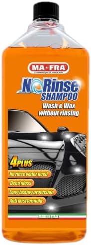 MAFRA No Rinse Car Wash Shampoo & wax without rinsing,Rinse-Free Stain Removal, Car Shampoo With Extra Foaming and Cleaning in 1:100Ratio Dilution(1000g)