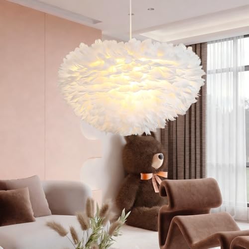 Plafonnier mode plume décoration pendentif lumière lustre chambre salon bar