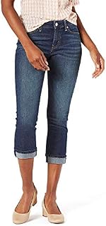 Signature by Levi Strauss & Co. Gold Label Women's Mid-Rise Slim Fit Capris