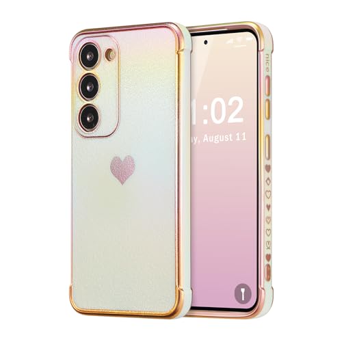 Protection Samsung S23 Plus coque antichoc silicone irisée stylée pour fille