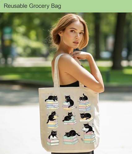 Image of Aesthetic Tote Bag for Women Girls, Stylish Tote Bag for Friends Besties Coworker