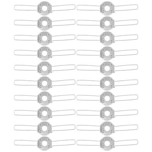 HAMPPLIES 20個 鉄製ランプシェード用強力スプリングクリップ 安定固定ランプシェードサポート 家用照明器具交換パーツ 吊り下げ灯飾対応