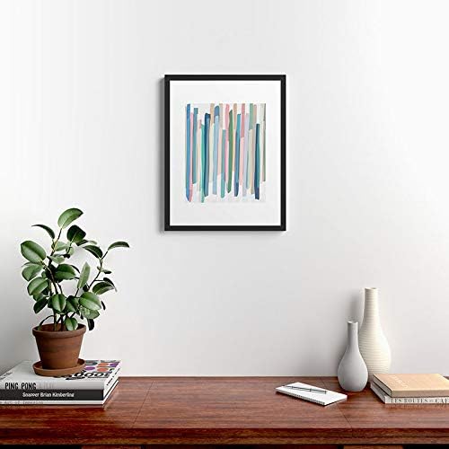 Deny Designs Early 2021 Framed Art Print, 18" x 24", Pastel Stripes 2