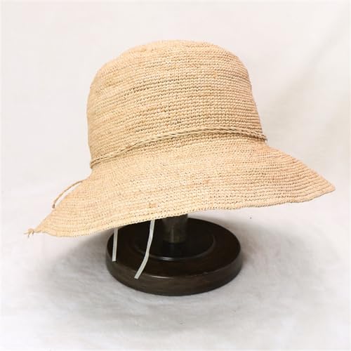 Dense Braided Raffia Hat Children Seaside Sun Hat Beach Sun Hat Foldable Sunscreen Hat2