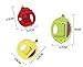 TECH-P 9 PCS Bag Holder Food Storage Fruit Pattern Bag Clips Round Sealer-(3 Large+3 Medium+3 Small)