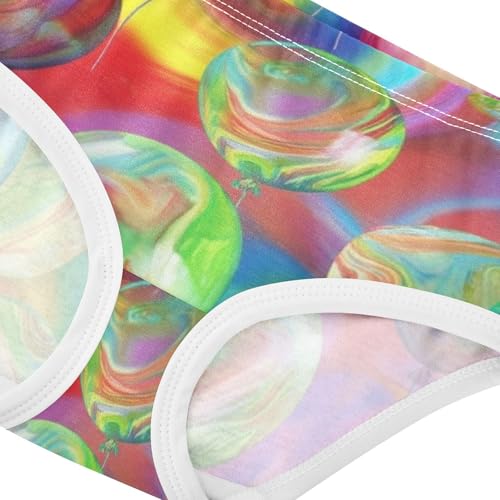 Fancy Girls Underwear Toddlers 2t Cotton Panties Little Girl Vibrant Balloons Colorful Rainbow Kids Briefs Undies4
