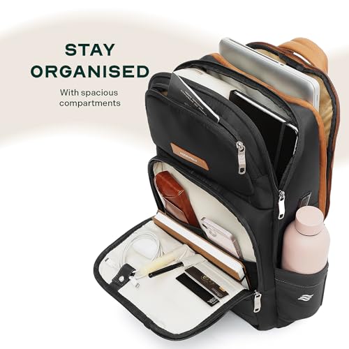Image of Assembly Odyssey Weekender Laptop Backpack for Men Women 15.6 Inch Travel Office Bag Water Resistant Adjustable Straps