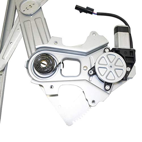 Image of TRQ Front Right Power Window Regulator & Motor Assembly Passenger Side Compatible with 2001-2006 Chrysler Sebring Dodge Stratus CH1351133