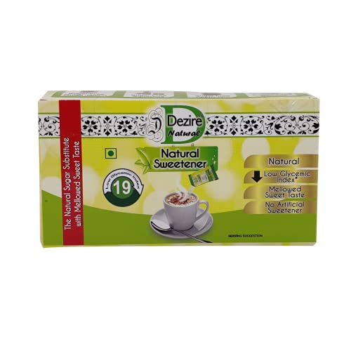 Dezire LG Natural Low GI Sweetener 5gm Sachets 75s Pack (Equal to 2 TSP of Sugar) (B013QT1K14) Amazon Price History, Amazon Price Tracker