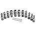 M2AL HSS Annular Cutter Set 13pcs LYXC 3/4'' Weldon Shank 1'' Cutting Depth 7/16'' to 1-1/16'' Cutting Diameter with 2pc Pilot Pins for Mag Drill Press