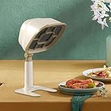 Cappa da Cucina Portatile da 3200 Giri/min, Cappa da Tavolo, Regolazione dell'altezza a 3 segmenti e Pulizia Rimovibile, telescopica Regolabile su e Giù da 40 mm, alimentata Tramite USB, per casa