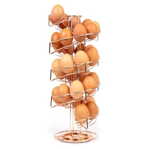 HEFTMAN Rose Gold Spiral Egg Holder Cover