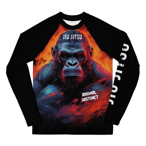 Youth Boys No Gi Jiu Jitsu Rash Guard - Ape Man - BJJ, Wrestling