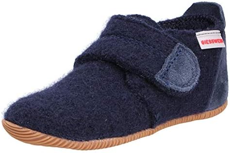 Bild von Giesswein Kinder-Hausschuhe Oberstaufen - Filz-Pantoffeln für Mädchen & Jungen, Warme Pantoletten, Slim-Fit Gummi Sohle & Klettverschluss 23 EU
