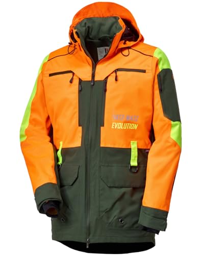 Parforce Jagdjacke Hatz-Watz Waterproof Signalorange/Oliv, L