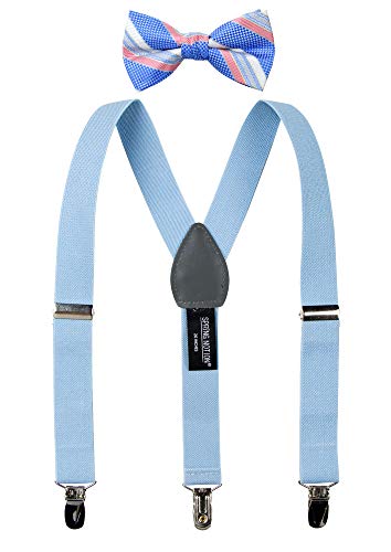 Spring Notion Boys' Suspenders and Blue Bow Tie Set 1