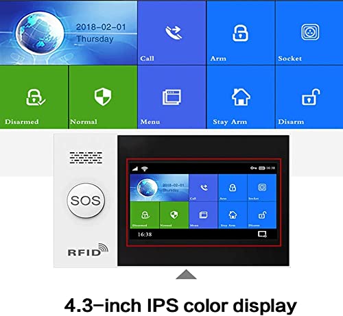 Clouree CL107-4GUS-E Wifi/Gsm Touch Screen Alarm System For Home Security thumb #1