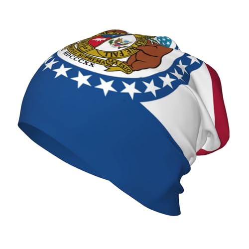 JBJGKHLP Missouri - Berretto termico per adulti, con bandiera del Missouri, per sci, attività al chiuso e all'aperto, colore: nero
