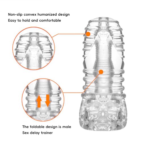 Dual-Entrances-Male-Masturbator-Sex-Toys-for-Adult-Male-Masterburbater-Pocket-Pussy-Penis-Training-Toy-Bump-Beads-Stimulation-Reusable-Penis-Blowjob-Stoker-Masturbator-Cup-for-Men-Discreet-Package