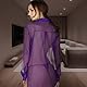 FUIPVGI Sexy Unterwäsche, Dessous Damen Sexy durchscheinendes Hemd Schlafanzug durchsichtig, Negligee Damen Nachtwäsche Babydoll Dessous, Nachthemd Schlafzimmer, Sexy Set Transparent (Violet, L)