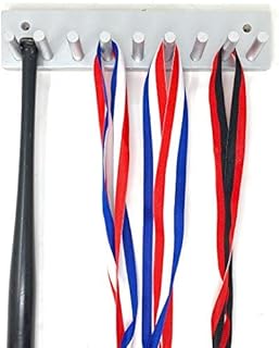 Baseball Bat Rack Display Holder 8 Mini Collectible Bats Silver
