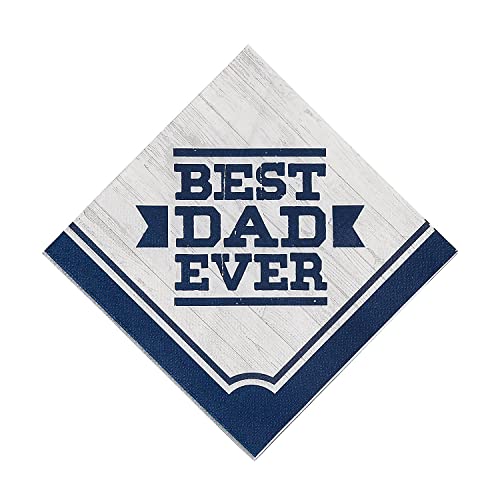 Best Dad Luncheon Napkins - 16 Pieces
