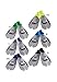 Speedo unisex-adult Swim Training Fins Biofuse,Grey/Navy,XXL - Men's Shoe size 13-14