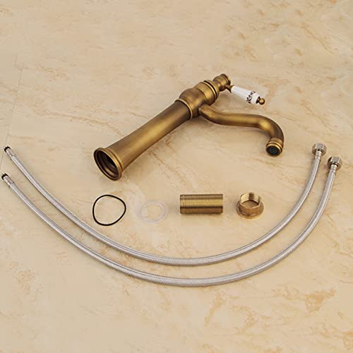 Robinet de lavabo monotrou laiton antique pour remplacer un vieux mitigeur - 7