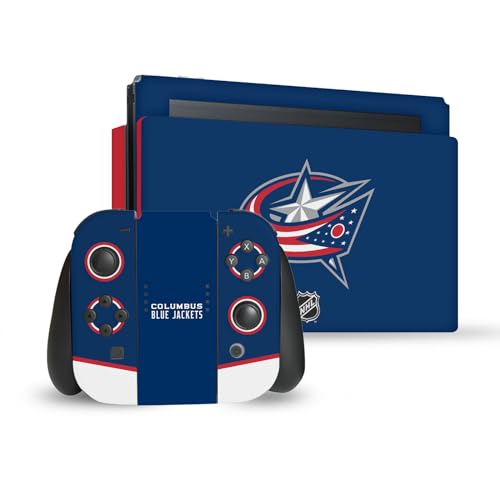 Skin vinyle Nintendo Switch Columbus Blue Jackets finition premium NHL