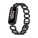 Produktbild Für Fitbit Luxe/Special Edition Edelstahlarmband Armbanduhren, D-förmiges Armband Uhrenarmband Metallarmband Ersatzteile Ersatzband Armbänder für Fitbit Luxe Special Edition