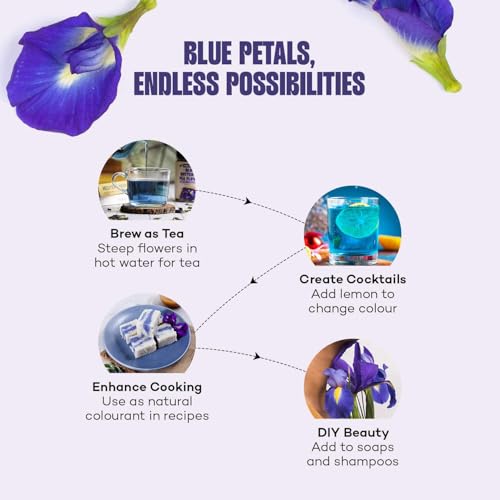 Urban Platter Blue Butterfly Pea Flower Tea, 40g