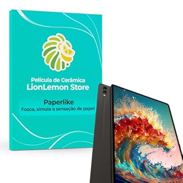 Película Paperlike para Samsung Galaxy Tab S9+ Plus/ S9 FE+ Plus tela 12.4" - Premium Fosca de cerâmica - Proteção e Alta definição para o seu Tab - LionLemon Store