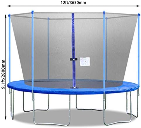 BestMassage 12Ft Trampoline with Enclosure Net Ladder Outdoor Fitness Trampoline PVC Spring Cover Padding for Children and Adults 7 41nT5ouevoL. AC