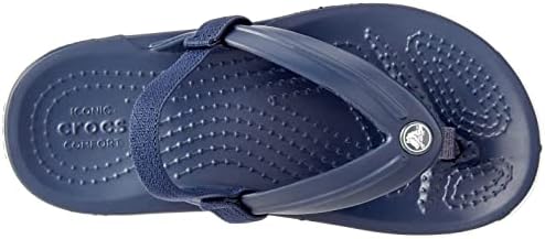 Crocs Unisex Kids Crocband Strap Flip, Navy , 8 UK Child
