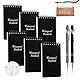 QLFJ-FurDec 6PCS Wasserdichtes Notizbuch Mini Notizblock 2PCS Kugelschreiber, A7 Pocket Write in the Rain Notizbücher mit Spirale, 13x7.7cm Kleiner Field Notes (6Stück Notizblock)